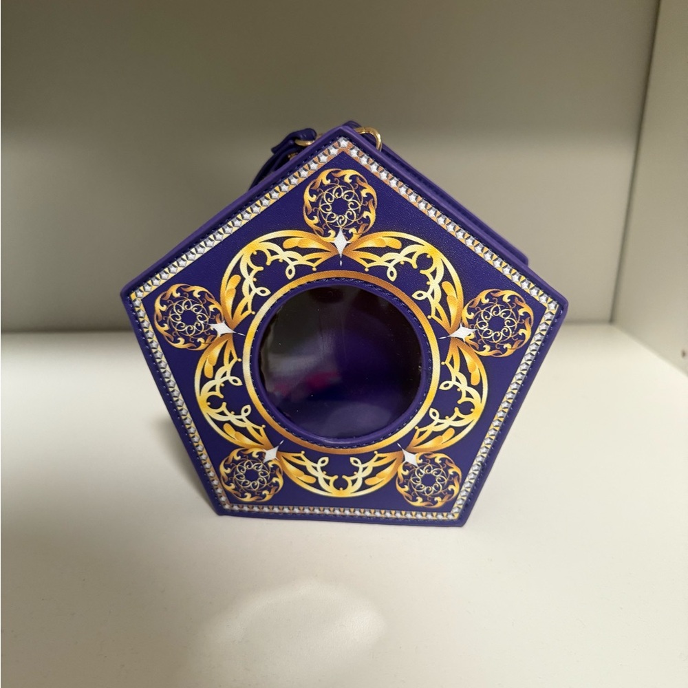 Elegant Purple and Gold Mini Bag